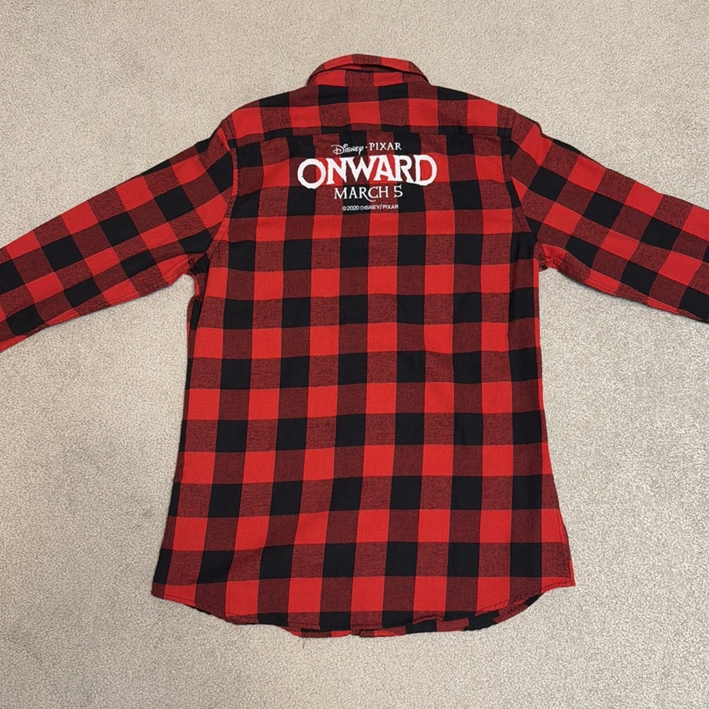 Leisurely Pace Since 1998 Unisex Plaid Flannel Button Down Shirt Disney Onward